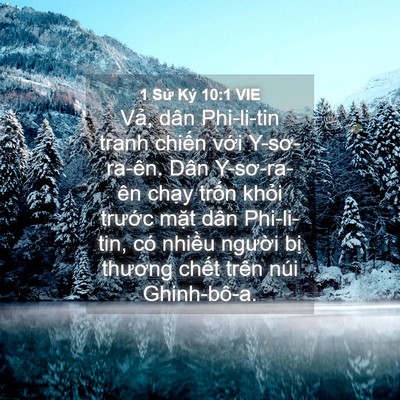 Picture 04 - 1 Sử Ký 10:1 VIE - Vả, dân Phi-li-tin tranh chiến với - Bible Verse Picture