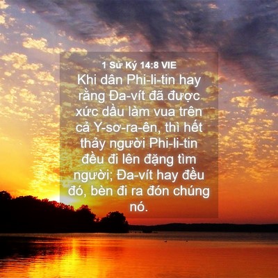 Picture 04 - 1 Sử Ký 14:8 VIE - Khi dân Phi-li-tin hay rằng Đa-vít đã - Bible Verse Picture