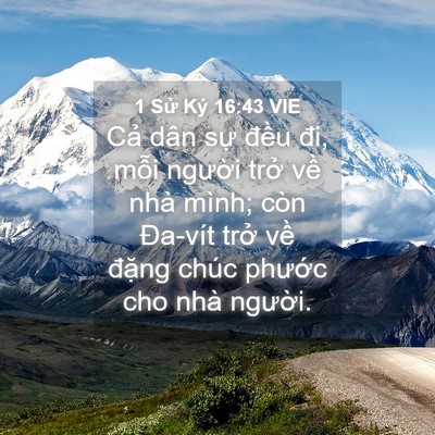 Picture 04 - 1 Sử Ký 16:43 VIE - Cả dân sự đều đi, mỗi người trở - Bible Verse Picture