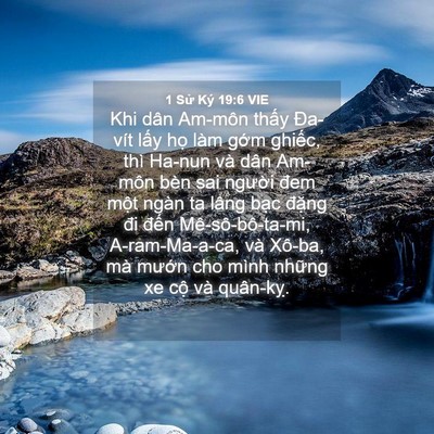 Picture 04 - 1 Sử Ký 19:6 VIE - Khi dân Am-môn thấy Đa-vít lấy họ làm - Bible Verse Picture
