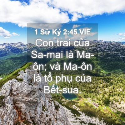 Picture 04 - 1 Sử Ký 2:45 VIE - Con trai của Sa-mai là Ma-ôn; và Ma-ôn là - Bible Verse Picture