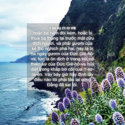 Picture 04 - 1 Sử Ký 21:12 VIE - hoặc ba năm đói kém, hoặc bị thua ba - Bible Verse Picture