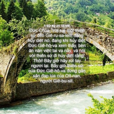 Picture 04 - 1 Sử Ký 21:15 VIE - Đức Chúa Trời sai một thiên sứ đến - Bible Verse Picture