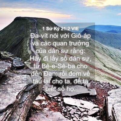 Picture 04 - 1 Sử Ký 21:2 VIE - Đa-vít nói với Giô-áp và các quan - Bible Verse Picture