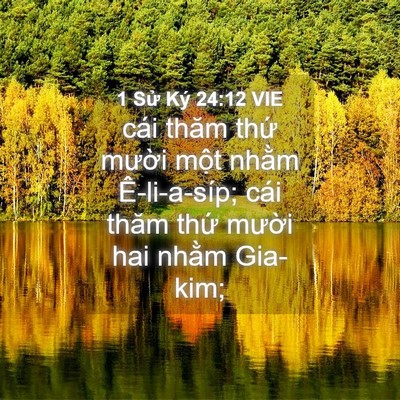 Picture 04 - 1 Sử Ký 24:12 VIE - cái thăm thứ mười một nhằm - Bible Verse Picture