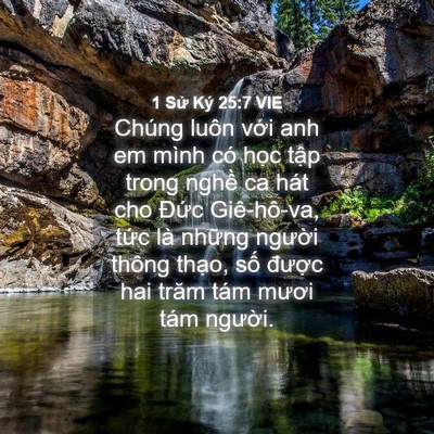 Picture 04 - 1 Sử Ký 25:7 VIE - Chúng luôn với anh em mình có học tập - Bible Verse Picture
