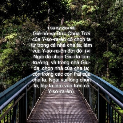 Picture 04 - 1 Sử Ký 28:4 VIE - Giê-hô-va Đức Chúa Trời của - Bible Verse Picture