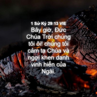 Picture 04 - 1 Sử Ký 29:13 VIE - Bây giờ, Đức Chúa Trời chúng tôi ôi! - Bible Verse Picture