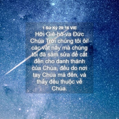 Picture 04 - 1 Sử Ký 29:16 VIE - Hỡi Giê-hô-va Đức Chúa Trời chúng tôi - Bible Verse Picture