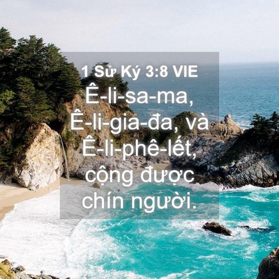 Picture 04 - 1 Sử Ký 3:8 VIE - Ê-li-sa-ma, Ê-li-gia-đa, và Ê-li-phê-lết, - Bible Verse Picture