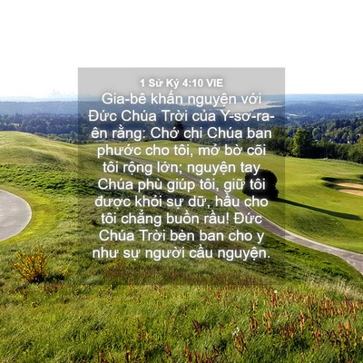 Picture 04 - 1 Sử Ký 4:10 VIE - Gia-bê khấn nguyện với Đức Chúa Trời - Bible Verse Picture