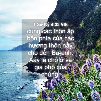 Picture 04 - 1 Sử Ký 4:33 VIE - cùng các thôn ấp bốn phía của các - Bible Verse Picture
