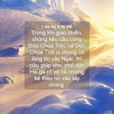Picture 04 - 1 Sử Ký 5:20 VIE - Trong khi giao chiến, chúng kêu cầu cùng - Bible Verse Picture