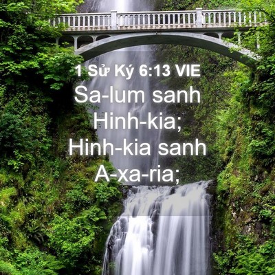 Picture 04 - 1 Sử Ký 6:13 VIE - Sa-lum sanh Hinh-kia; Hinh-kia sanh - Bible Verse Picture
