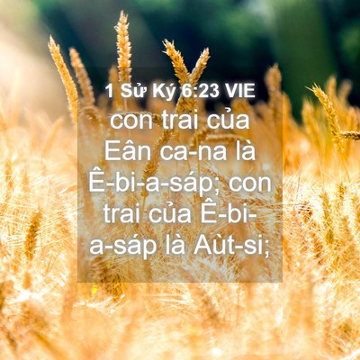 Picture 04 - 1 Sử Ký 6:23 VIE - con trai của Eân ca-na là Ê-bi-a-sáp; con - Bible Verse Picture