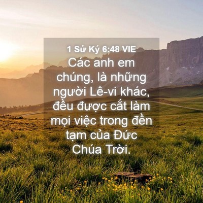 Picture 04 - 1 Sử Ký 6:48 VIE - Các anh em chúng, là những người Lê-vi - Bible Verse Picture