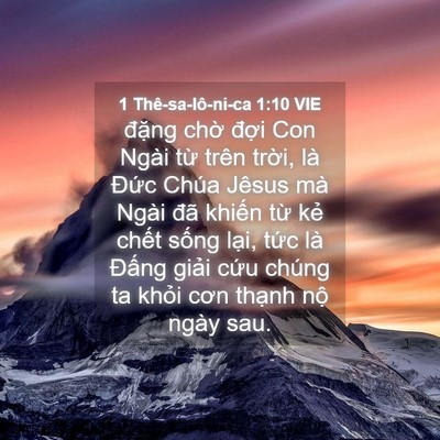 Picture 04 - 1 Thê-sa-lô-ni-ca 1:10 VIE - đặng chờ đợi Con Ngài từ trên trời, - Bible Verse Picture