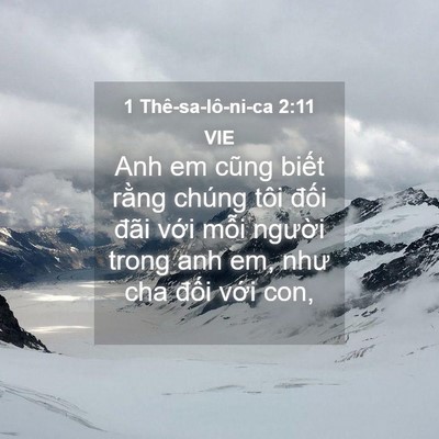 Picture 04 - 1 Thê-sa-lô-ni-ca 2:11 VIE - Anh em cũng biết rằng chúng tôi đối - Bible Verse Picture