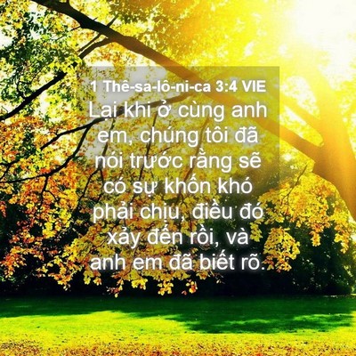 Picture 04 - 1 Thê-sa-lô-ni-ca 3:4 VIE - Lại khi ở cùng anh em, chúng tôi đã nói - Bible Verse Picture
