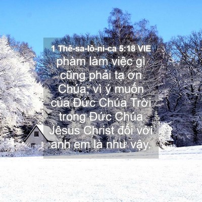 Picture 04 - 1 Thê-sa-lô-ni-ca 5:18 VIE - phàm làm việc gì cũng phải tạ ơn - Bible Verse Picture