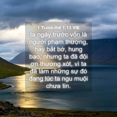 Picture 04 - 1 Ti-mô-thê 1:13 VIE - ta ngày trước vốn là người phạm - Bible Verse Picture