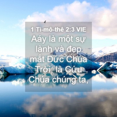Picture 04 - 1 Ti-mô-thê 2:3 VIE - Aáy là một sự lành và đẹp mắt Đức - Bible Verse Picture