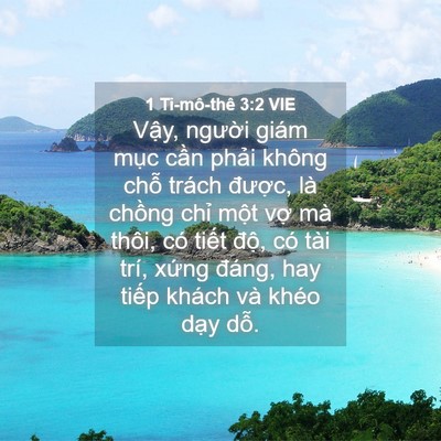 Picture 04 - 1 Ti-mô-thê 3:2 VIE - Vậy, người giám mục cần phải không - Bible Verse Picture