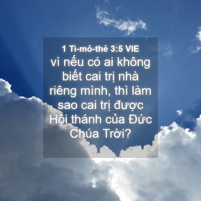 Picture 04 - 1 Ti-mô-thê 3:5 VIE - vì nếu có ai không biết cai trị nhà - Bible Verse Picture