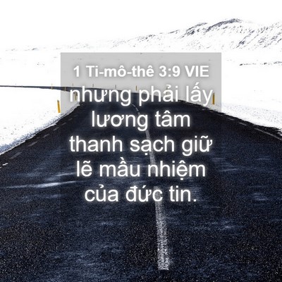 Picture 04 - 1 Ti-mô-thê 3:9 VIE - nhưng phải lấy lương tâm thanh sạch - Bible Verse Picture