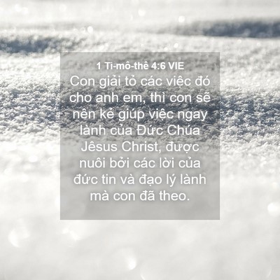 Picture 04 - 1 Ti-mô-thê 4:6 VIE - Con giải tỏ các việc đó cho anh em, thì - Bible Verse Picture