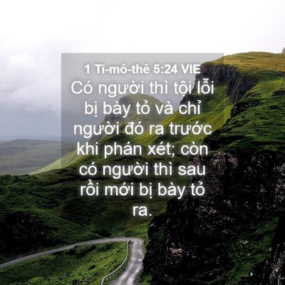 Picture 04 - 1 Ti-mô-thê 5:24 VIE - Có người thì tội lỗi bị bày tỏ và - Bible Verse Picture
