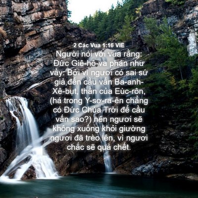 Picture 04 - 2 Các Vua 1:16 VIE - Người nói với vua rằng: Đức - Bible Verse Picture