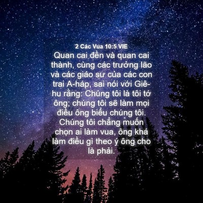 Picture 04 - 2 Các Vua 10:5 VIE - Quan cai đền và quan cai thành, cùng các - Bible Verse Picture