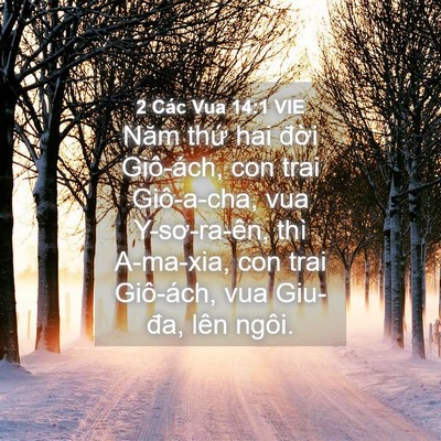 Picture 04 - 2 Các Vua 14:1 VIE - Năm thứ hai đời Giô-ách, con trai - Bible Verse Picture