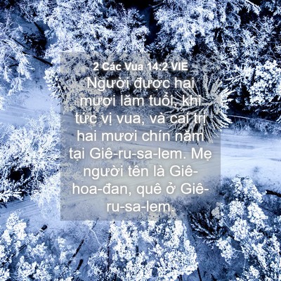Picture 04 - 2 Các Vua 14:2 VIE - Người được hai mươi lăm tuổi, khi - Bible Verse Picture