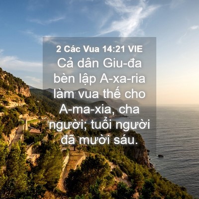 Picture 04 - 2 Các Vua 14:21 VIE - Cả dân Giu-đa bèn lập A-xa-ria làm vua - Bible Verse Picture