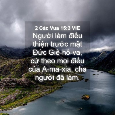 Picture 04 - 2 Các Vua 15:3 VIE - Người làm điều thiện trước mặt - Bible Verse Picture
