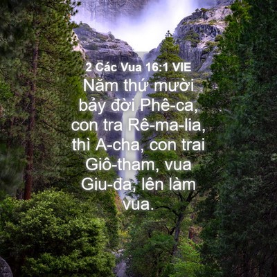 Picture 04 - 2 Các Vua 16:1 VIE - Năm thứ mười bảy đời Phê-ca, con tra - Bible Verse Picture