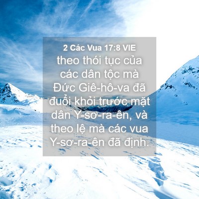 Picture 04 - 2 Các Vua 17:8 VIE - theo thói tục của các dân tộc mà Đức - Bible Verse Picture