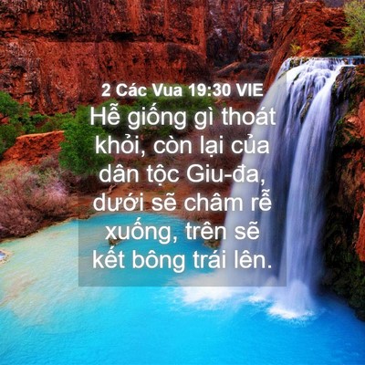 Picture 04 - 2 Các Vua 19:30 VIE - Hễ giống gì thoát khỏi, còn lại của - Bible Verse Picture