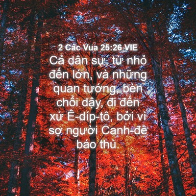 Picture 04 - 2 Các Vua 25:26 VIE - Cả dân sự, từ nhỏ đến lớn, và - Bible Verse Picture