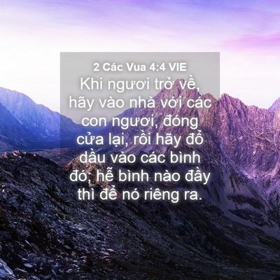 Picture 04 - 2 Các Vua 4:4 VIE - Khi ngươi trở về, hãy vào nhà với các - Bible Verse Picture