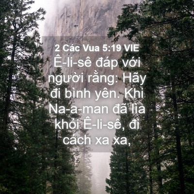 Picture 04 - 2 Các Vua 5:19 VIE - Ê-li-sê đáp với người rằng: Hãy đi - Bible Verse Picture