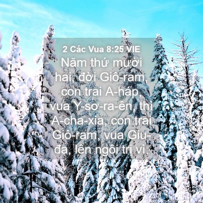 Picture 04 - 2 Các Vua 8:25 VIE - Năm thứ mười hai, đời Giô-ram, con trai - Bible Verse Picture