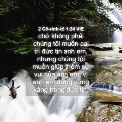 Picture 04 - 2 Cô-rinh-tô 1:24 VIE - chớ không phải chúng tôi muốn cai trị - Bible Verse Picture