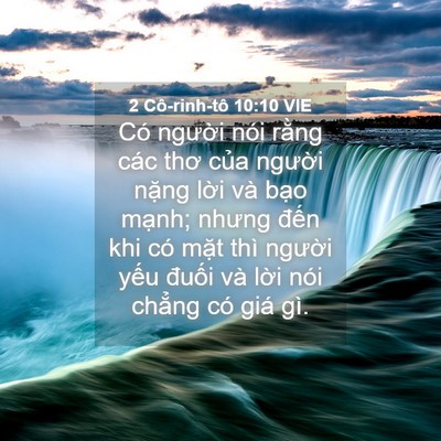 Picture 04 - 2 Cô-rinh-tô 10:10 VIE - Có người nói rằng các thơ của người - Bible Verse Picture