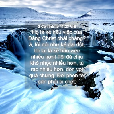 Picture 04 - 2 Cô-rinh-tô 11:23 VIE - Họ là kẻ hầu việc của Đấng Christ - Bible Verse Picture