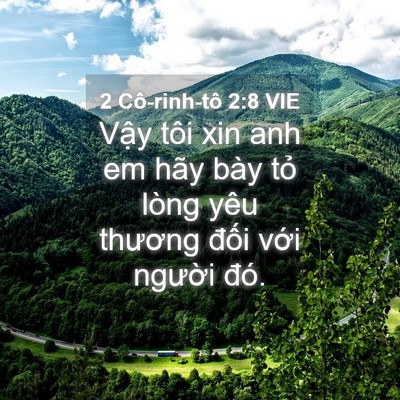 Picture 04 - 2 Cô-rinh-tô 2:8 VIE - Vậy tôi xin anh em hãy bày tỏ lòng yêu - Bible Verse Picture