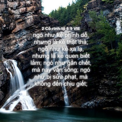 Picture 04 - 2 Cô-rinh-tô 6:9 VIE - ngó như kẻ phỉnh dỗ, nhưng là kẻ - Bible Verse Picture