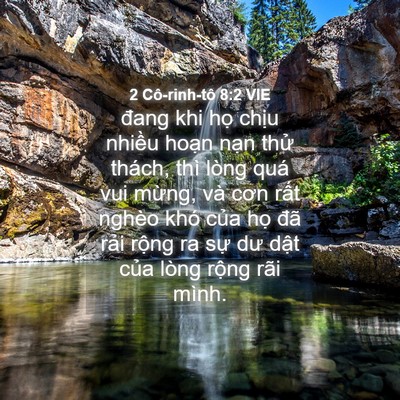 Picture 04 - 2 Cô-rinh-tô 8:2 VIE - đang khi họ chịu nhiều hoạn nạn thử - Bible Verse Picture